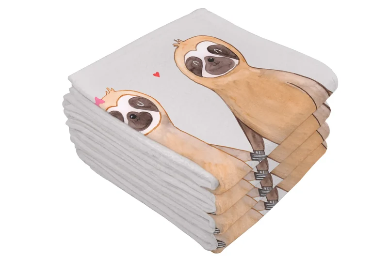 Handtuch Faultier Pärchen