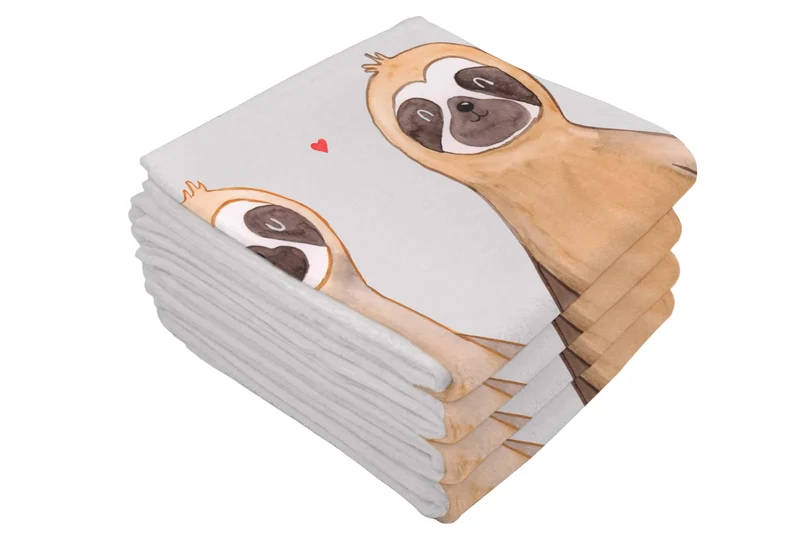Handtuch Faultier Pärchen