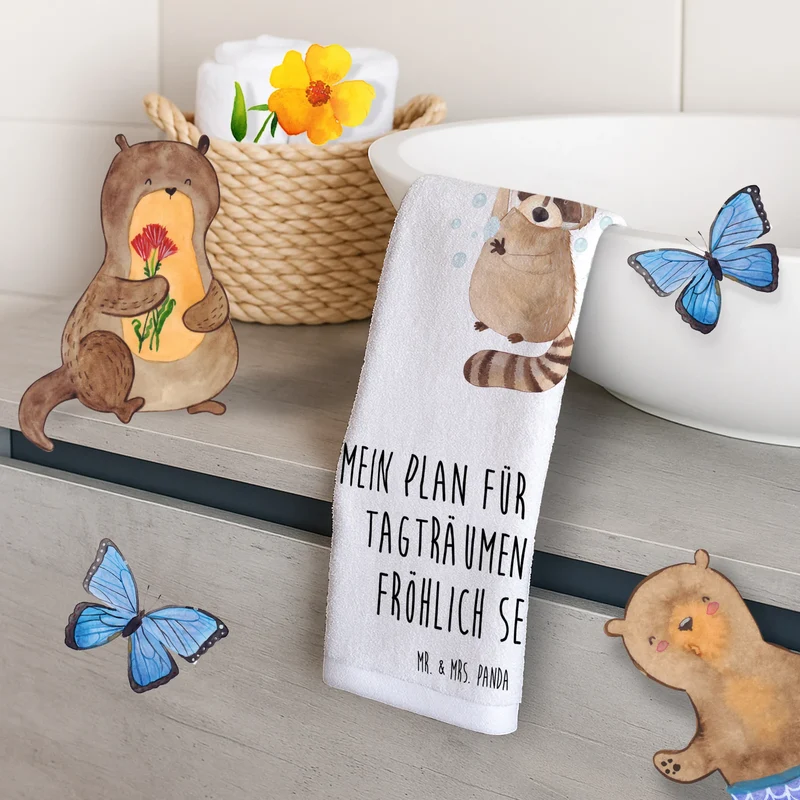 Gästehandtuch Waschbär