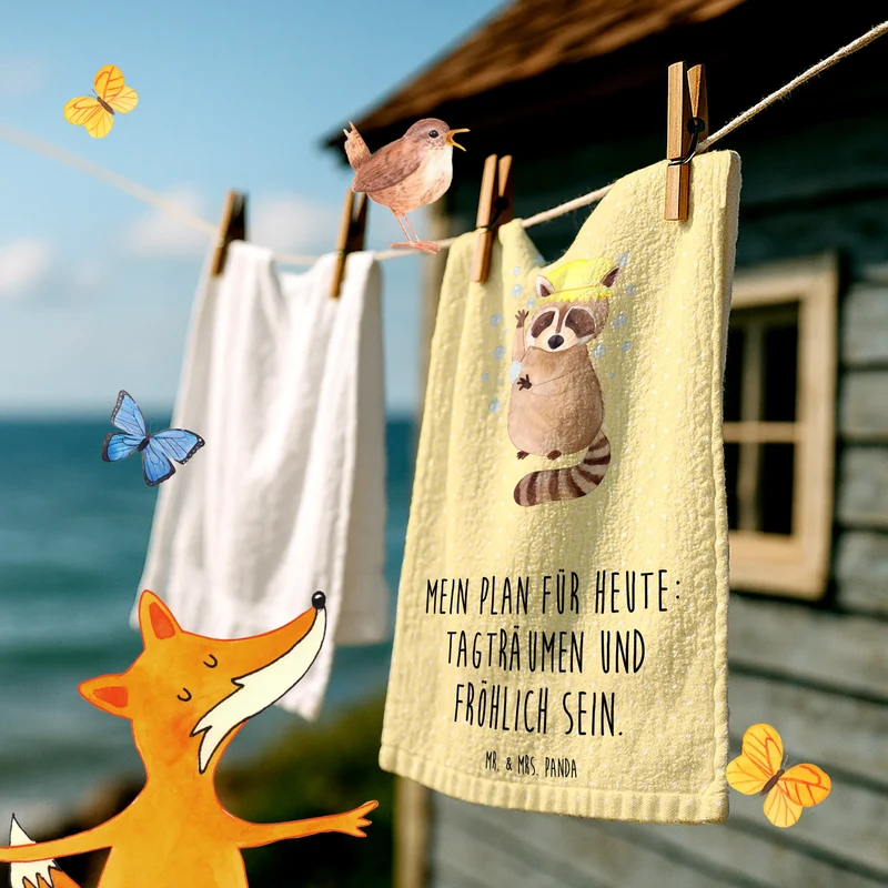 Gästehandtuch Waschbär