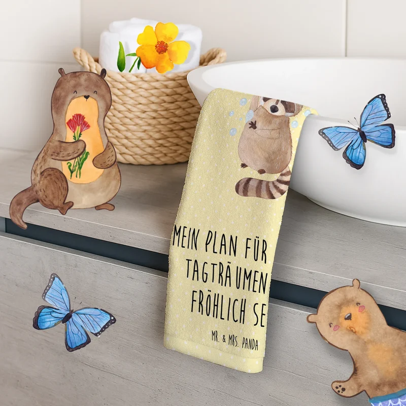 Gästehandtuch Waschbär