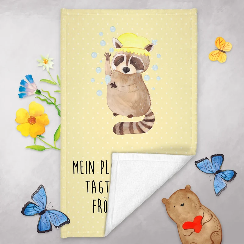 Gästehandtuch Waschbär
