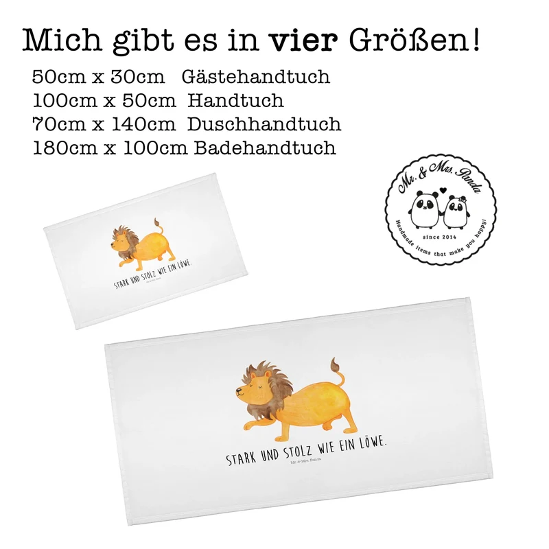 Handtuch Sternzeichen Löwe