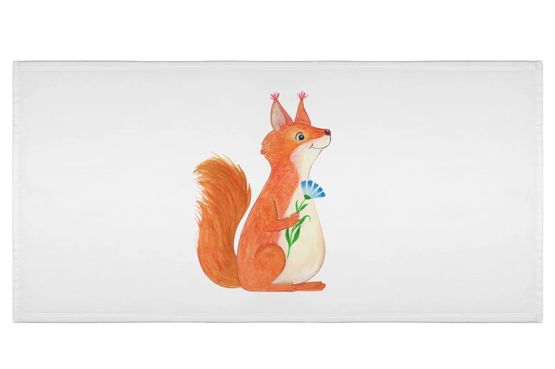 Handtuch Eichhörnchen Blume