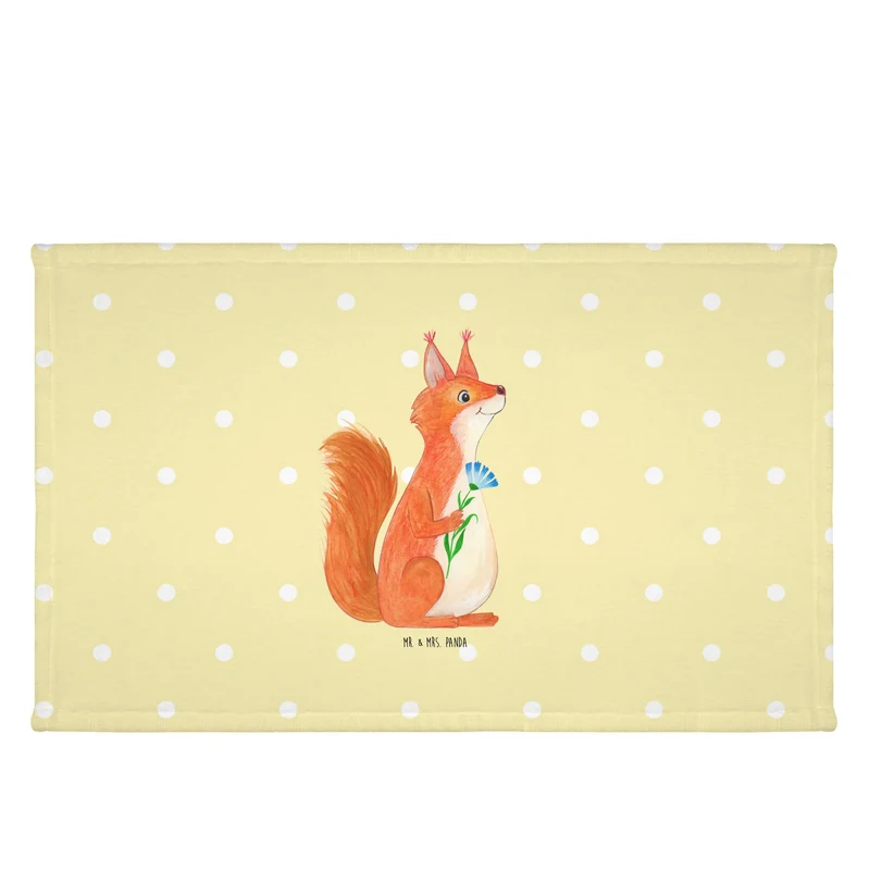 Handtuch Eichhörnchen Blume