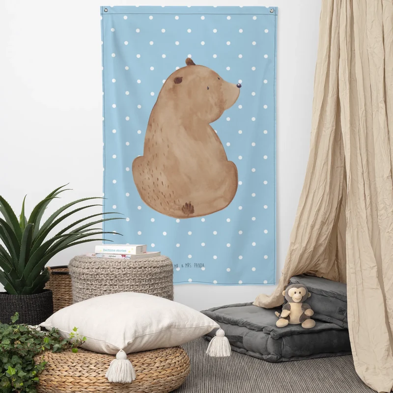 Wandteppich Bär Schulterblick