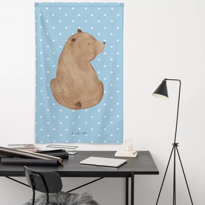 Wandteppich Bär Schulterblick