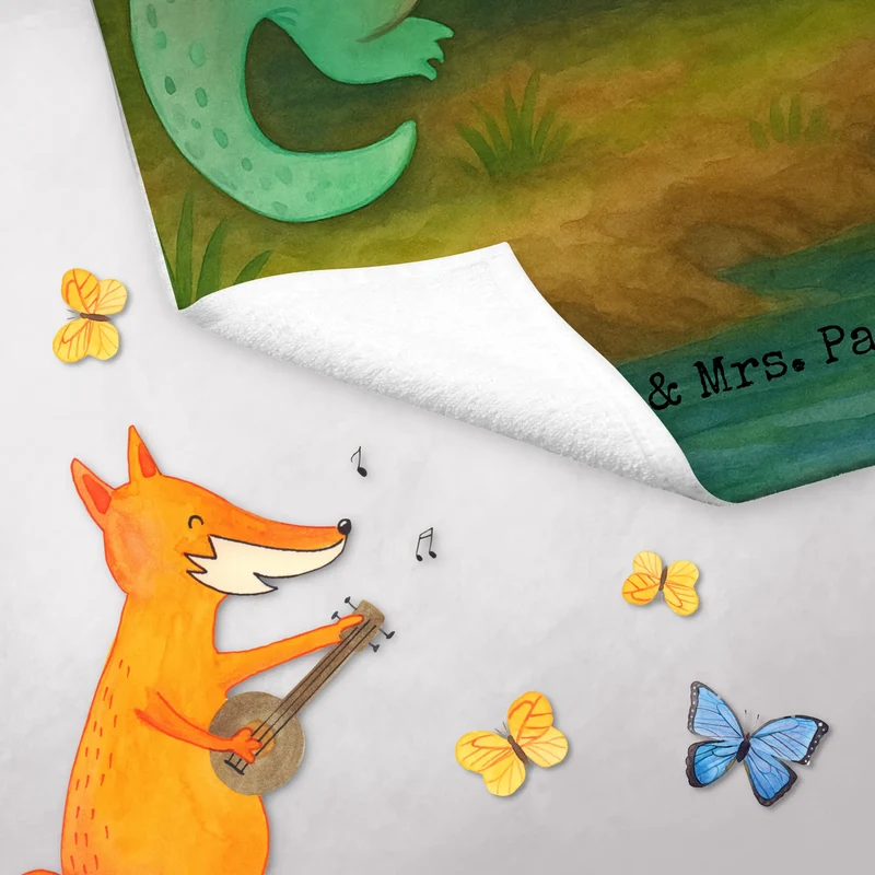 Gästehandtuch Krokodil Design