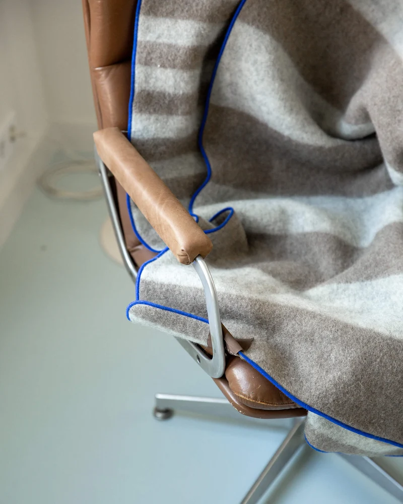 Merino Blanket Royal Blue
