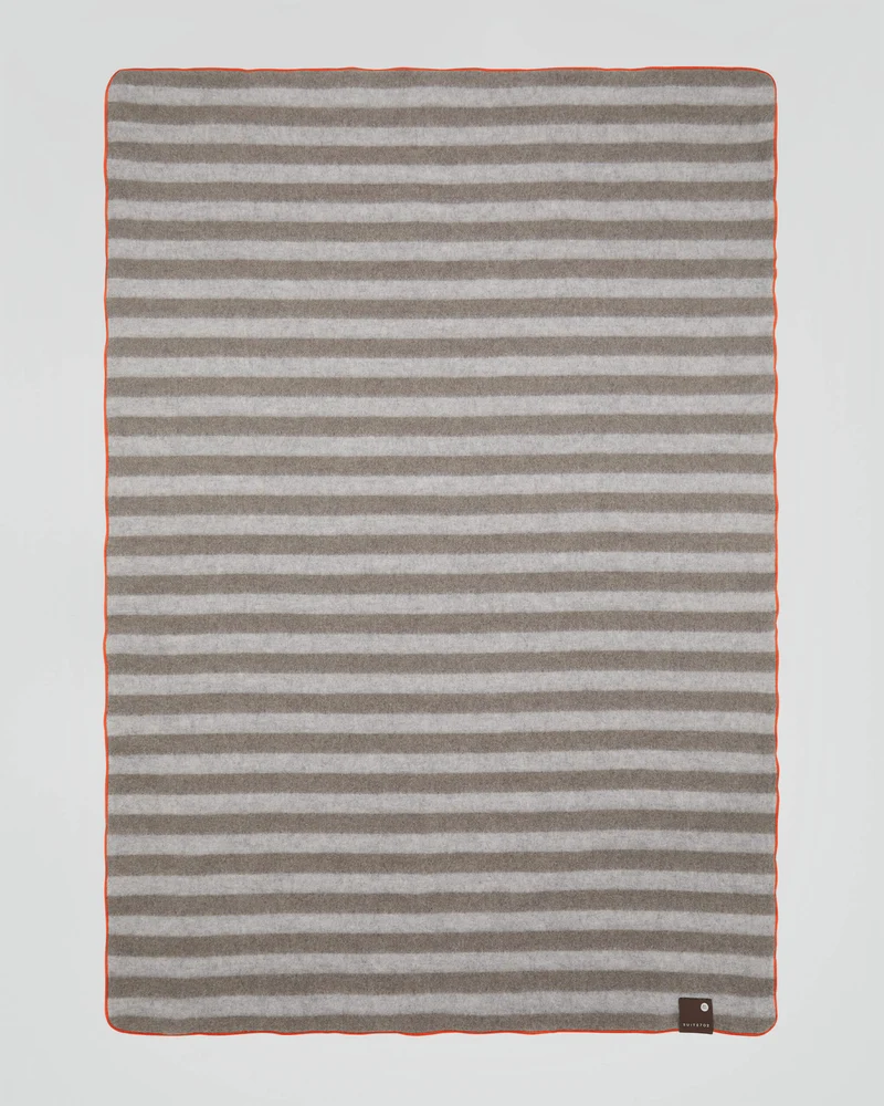 Merino Blanket Poppy Orange
