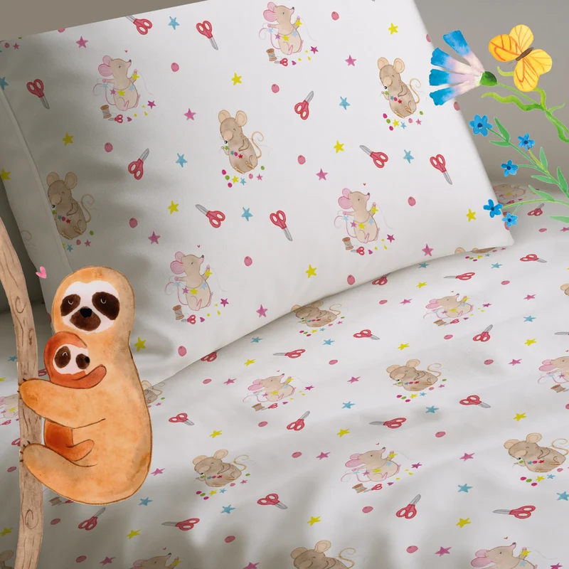 Kinderbettwäsche Maus Basteln Muster