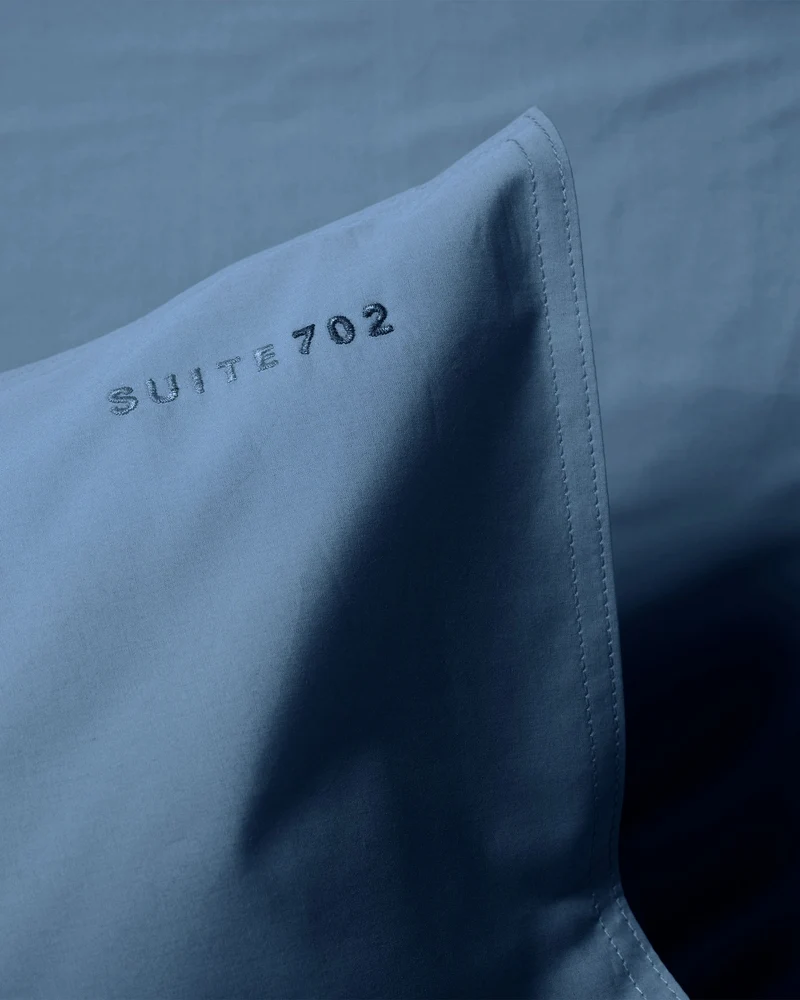 Pillowcase Cotton Quiet Blue