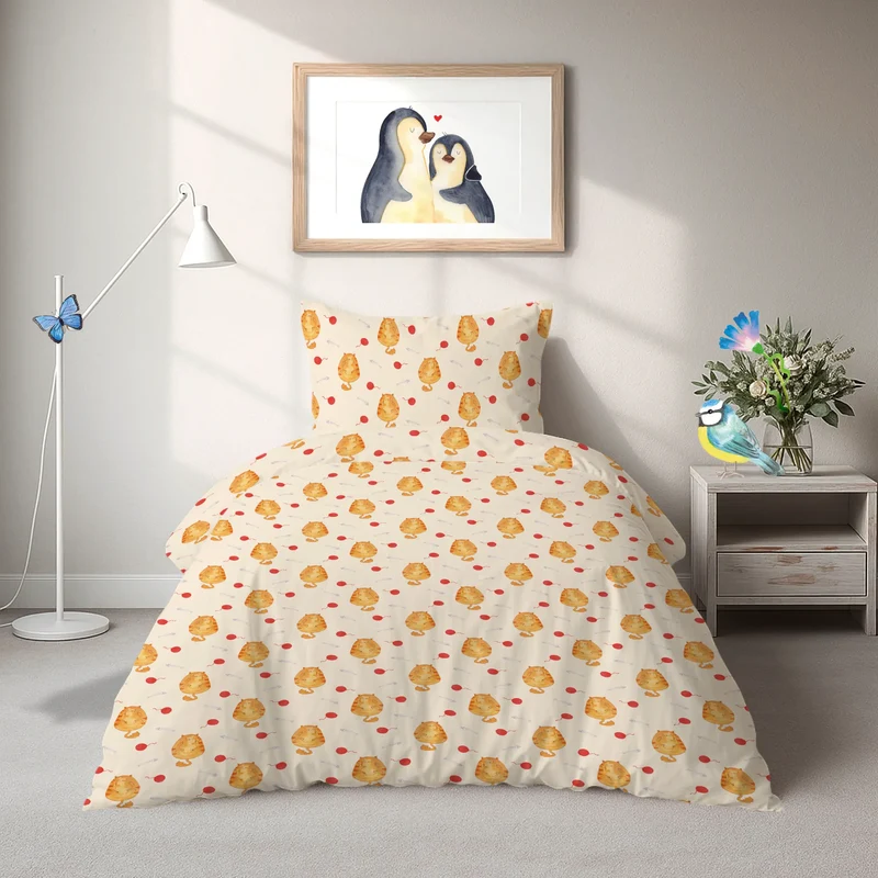 Bettwäsche Katze Mittelfinger Muster