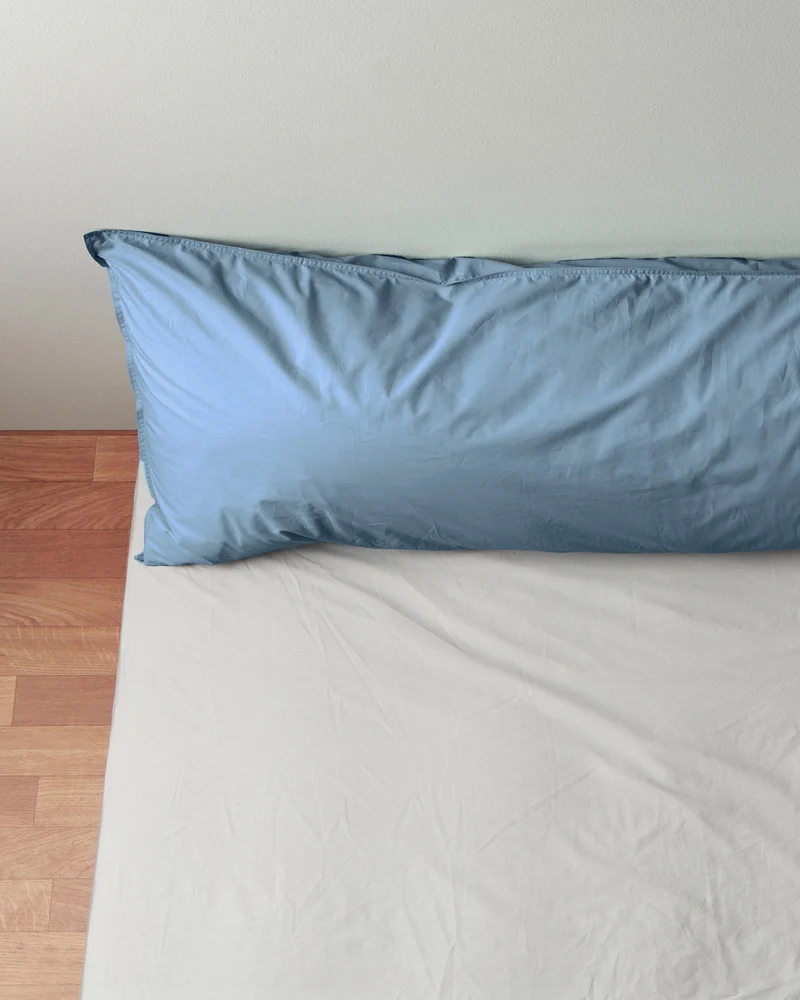 bedMATE Pillowcase Cotton Quiet Blue