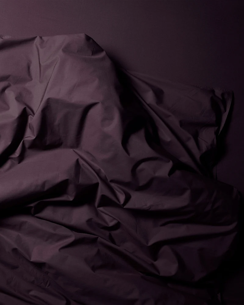 Duvet Cover Cotton Plum Noir