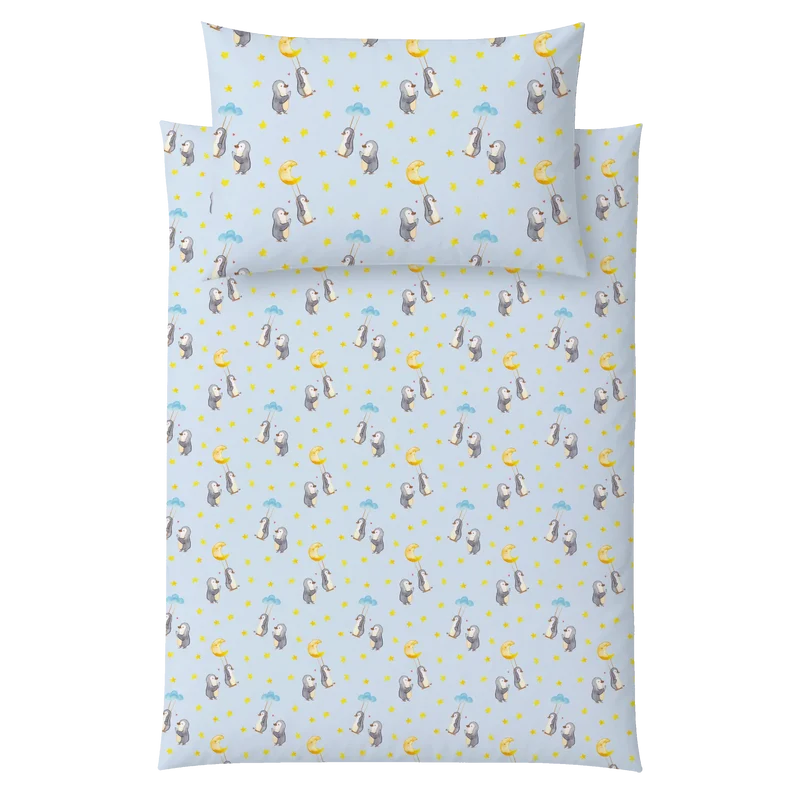 Kinderbettwäsche Pinguin Oma schaukeln Muster