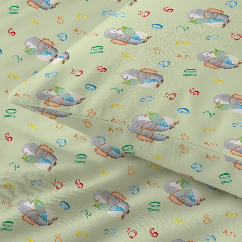 Bettwäsche Pinguin Schultüte Muster