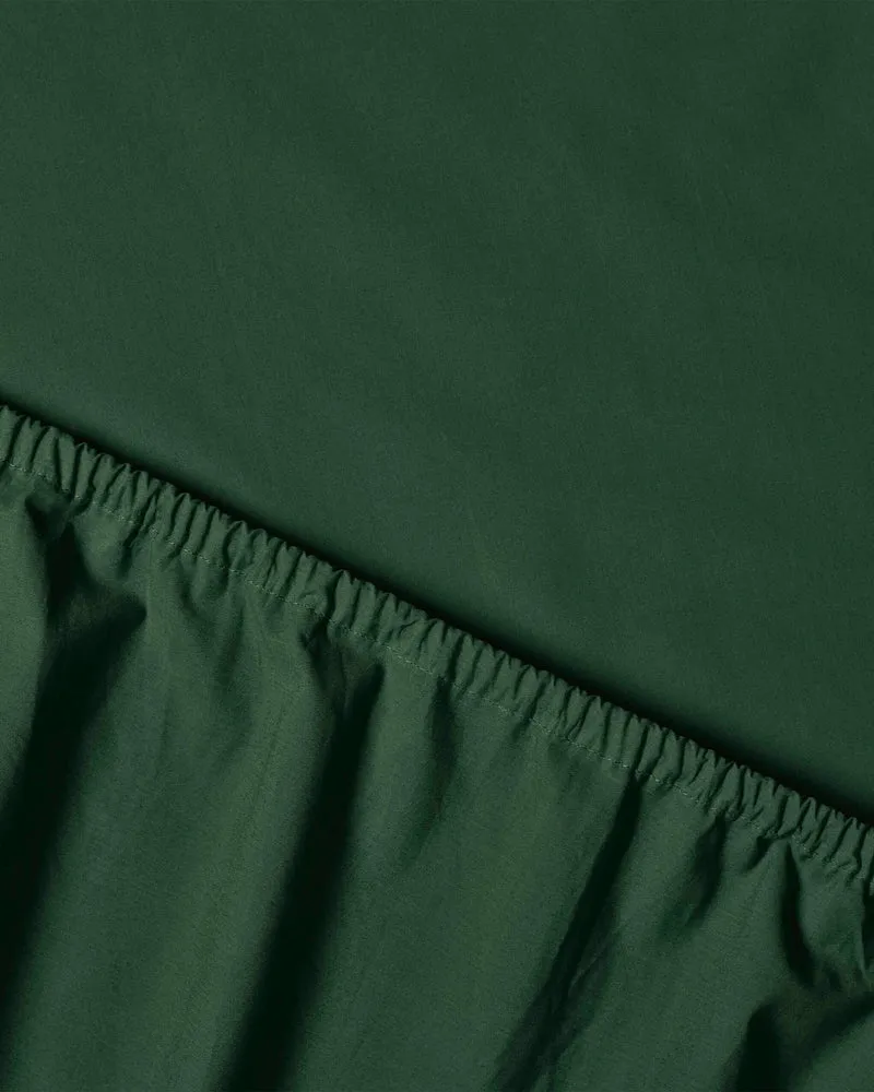 Fitted Sheet Cotton Forest Green