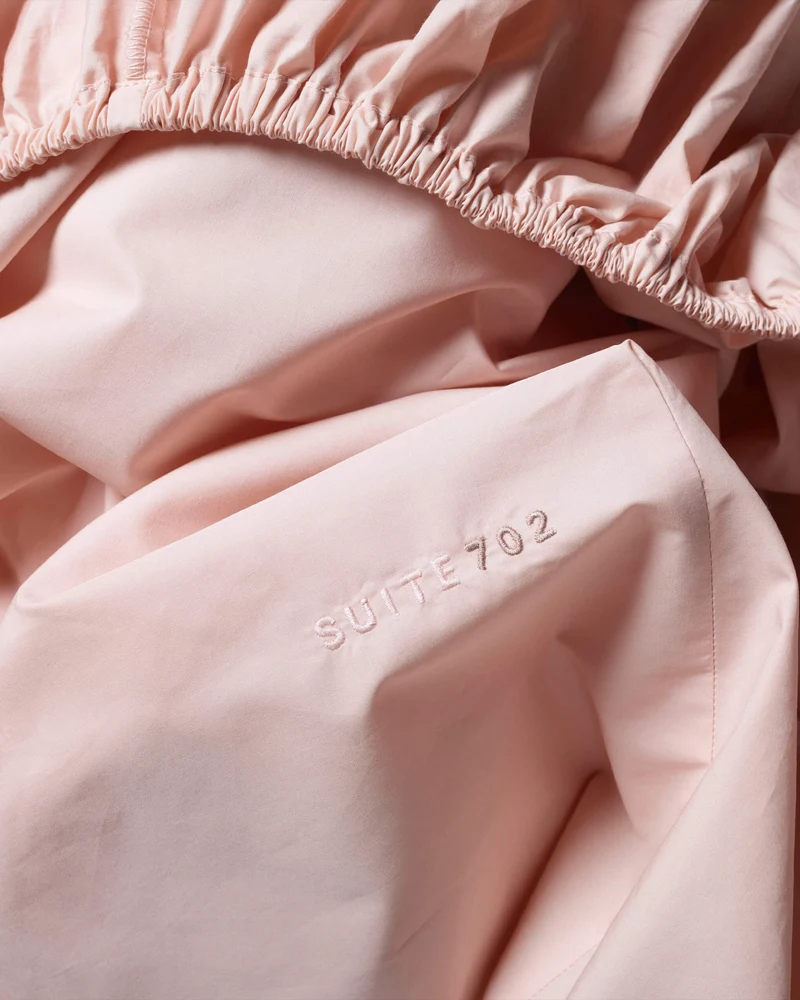 Fitted Sheet Cotton Blush