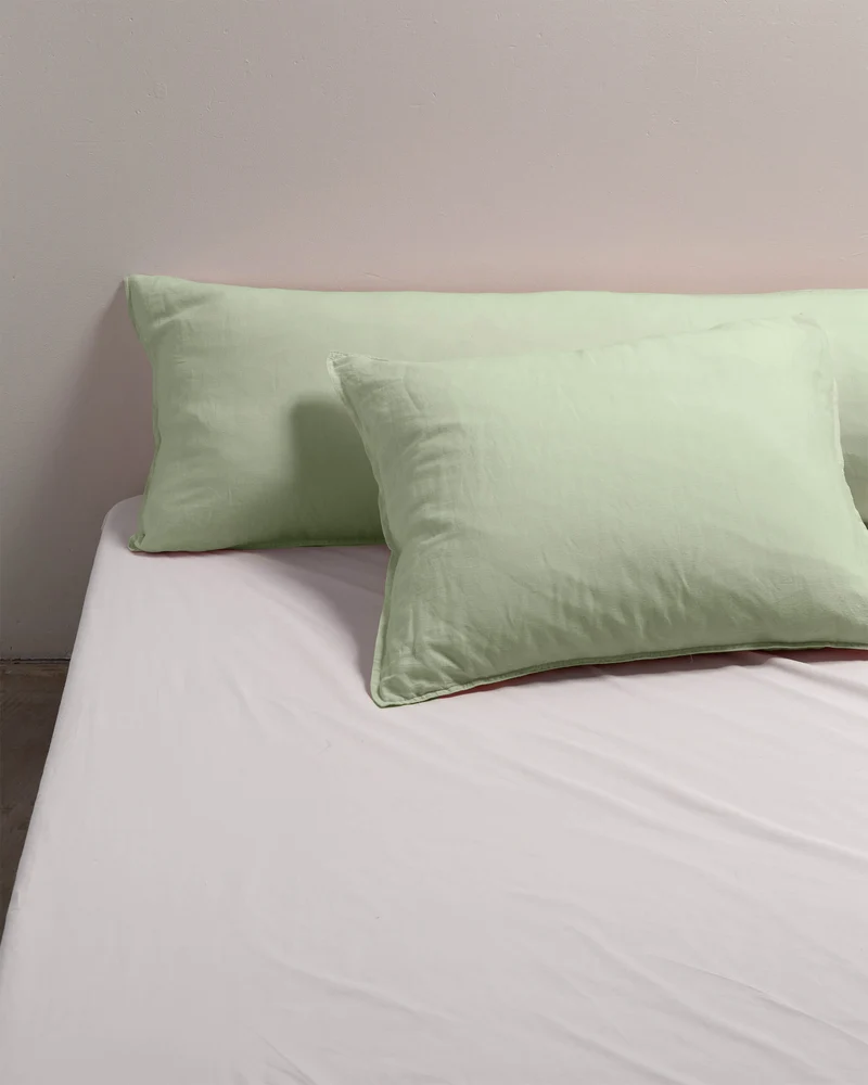 bedMATE Pillowcase Linen Green Mint