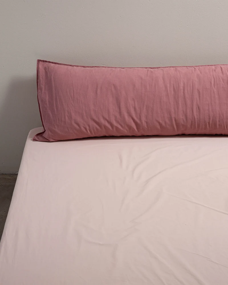 bedMATE Pillowcase Linen Mauve Rose
