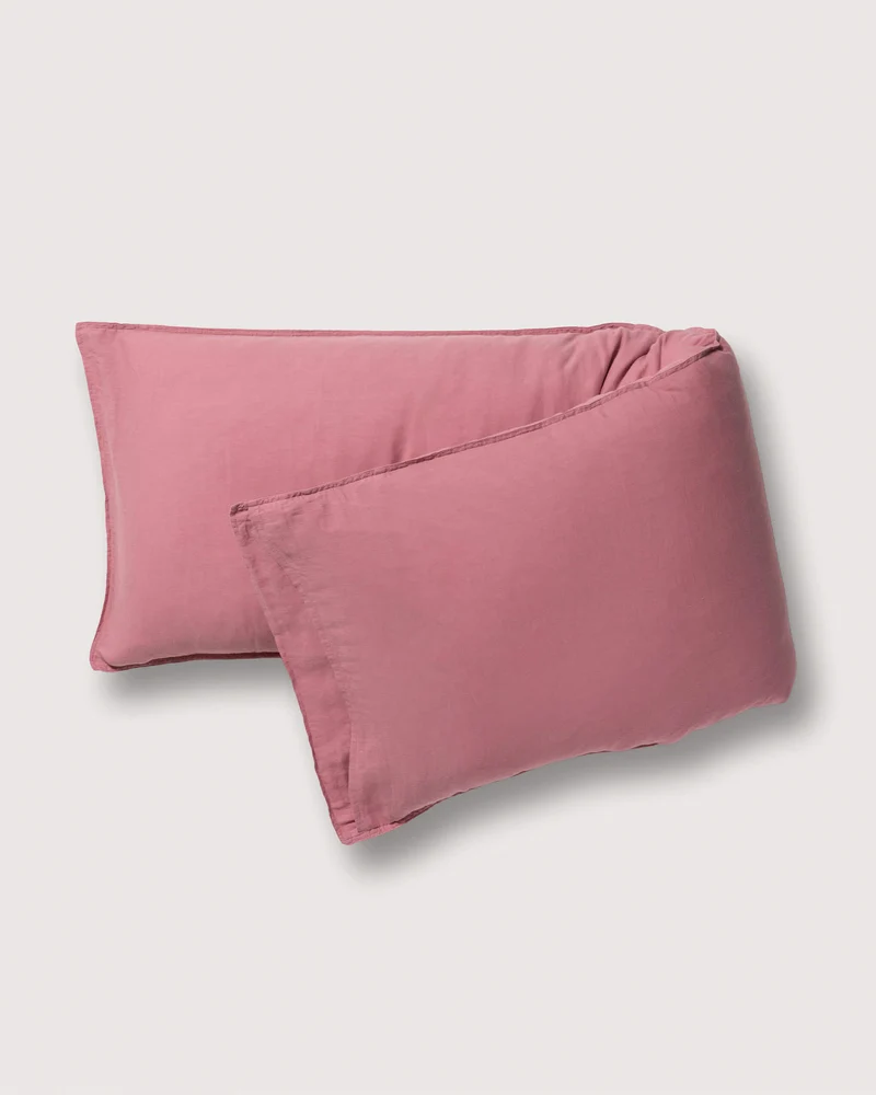 bedMATE Pillowcase Linen Mauve Rose