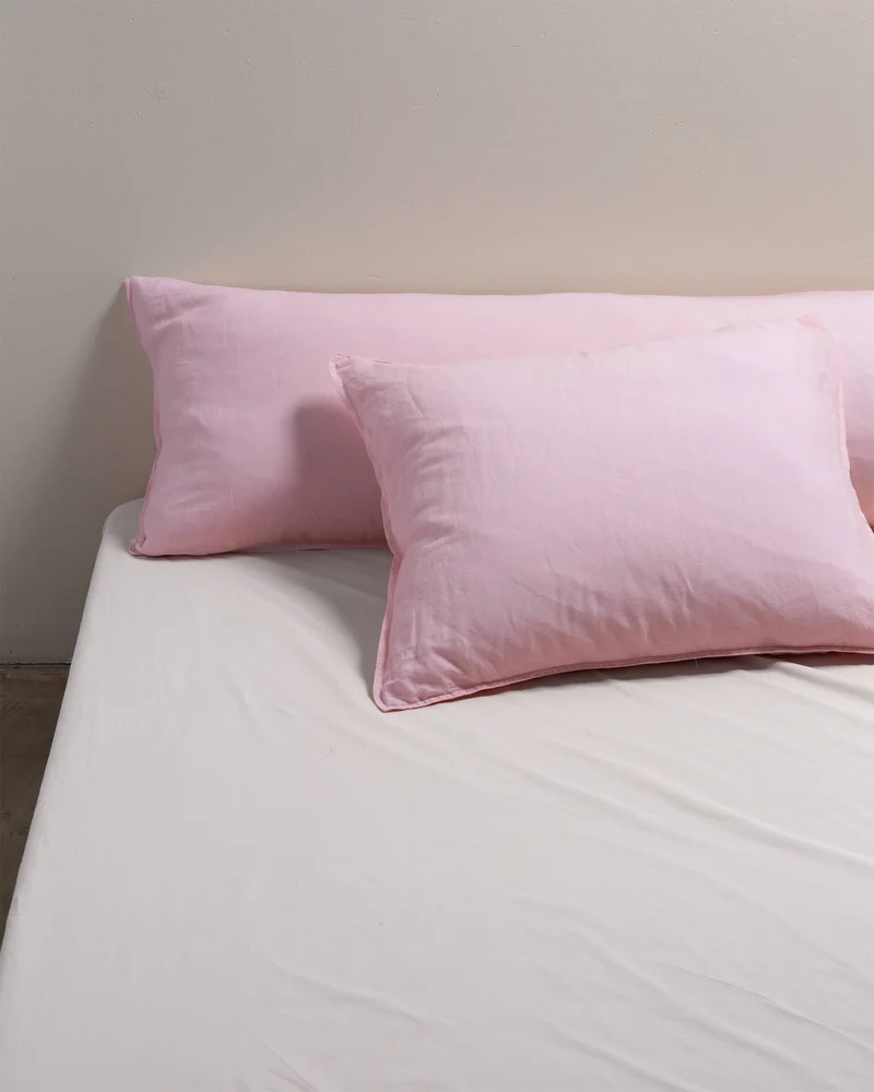 bedMATE Pillowcase Linen Shell Pink