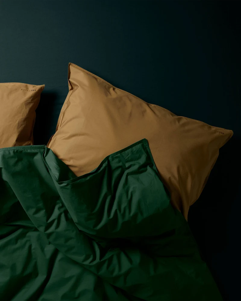 Pillowcase Cotton Khaki Gold