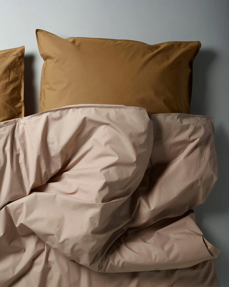 Pillowcase Cotton Khaki Gold