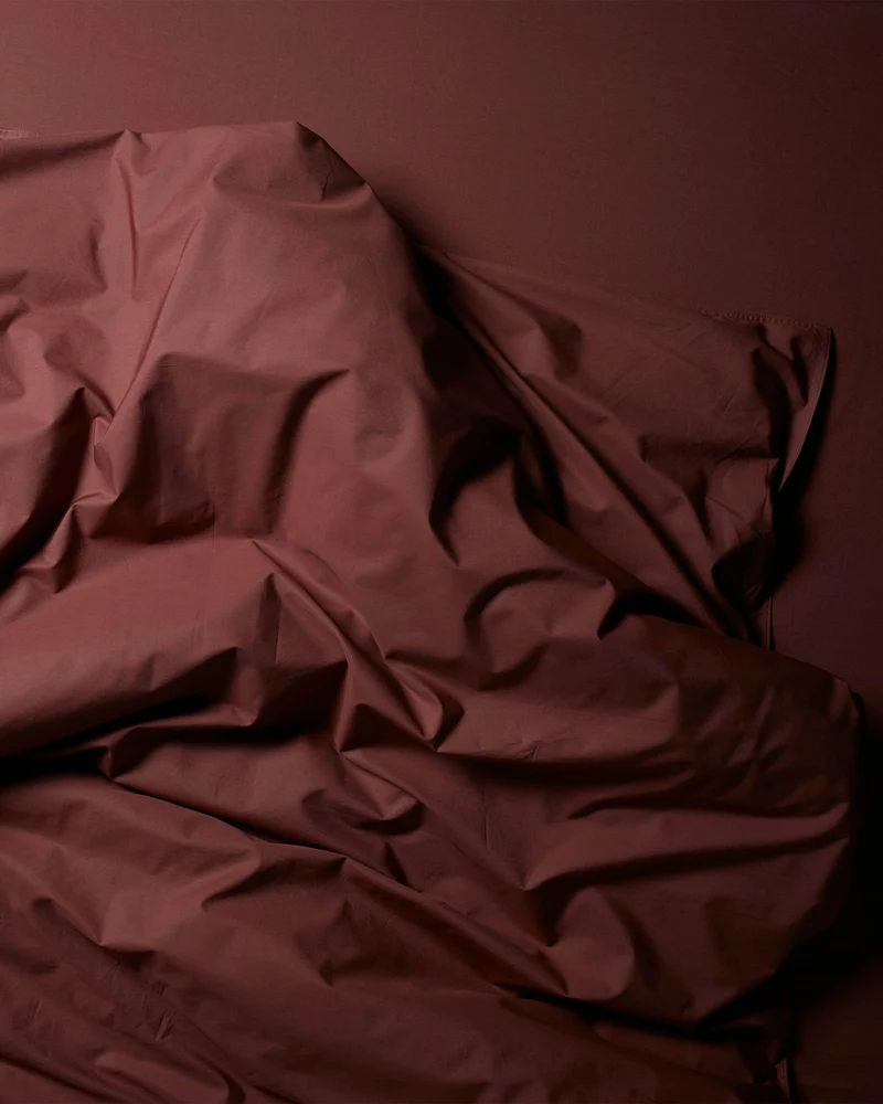 Duvet Cover Cotton Brique Red