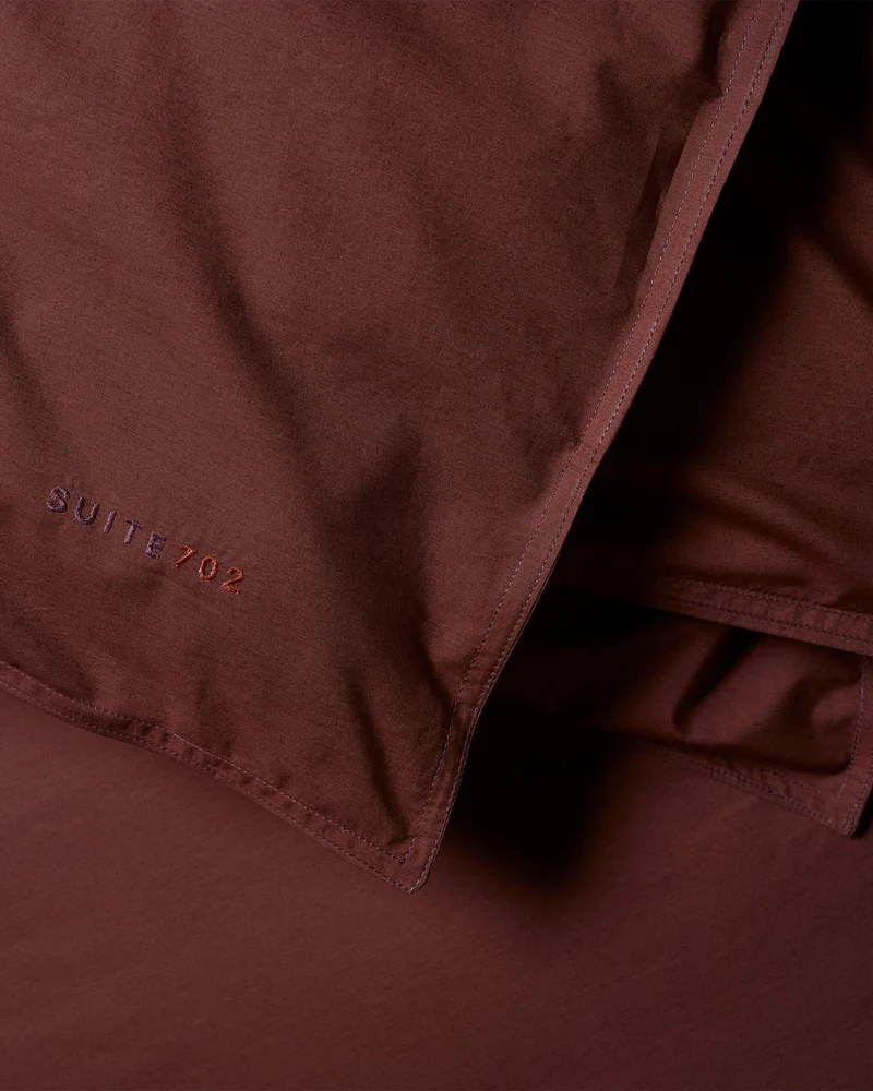 Duvet Cover Cotton Brique Red