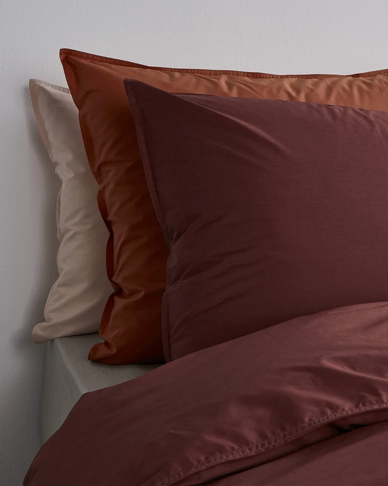 Pillowcase Cotton Brique Red
