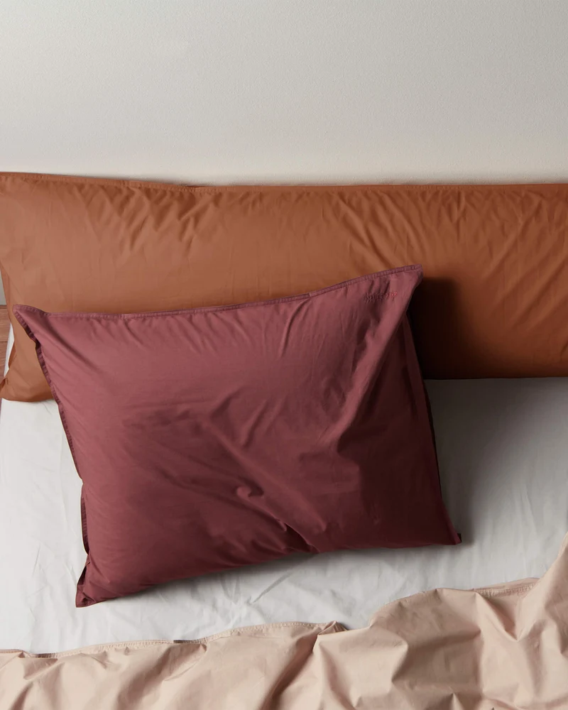 Pillowcase Cotton Brique Red