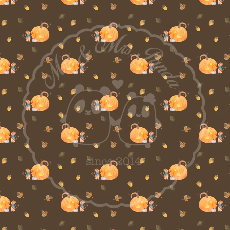 Nackenkissen Kürbis Maus Muster
