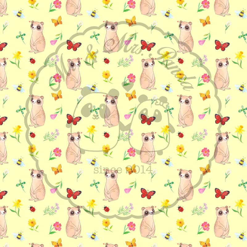 Nackenkissen Erdmännchen Muster