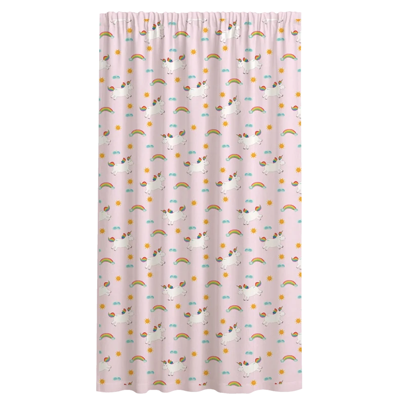 Vorhang Einhorn Happy Muster