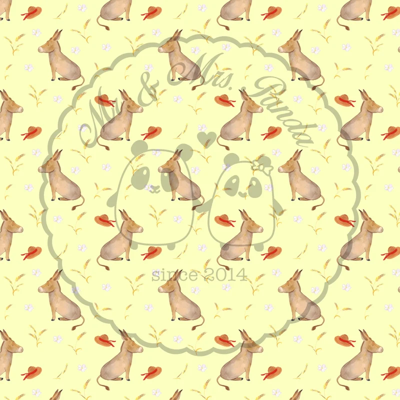 Bettwäsche Esel Muster