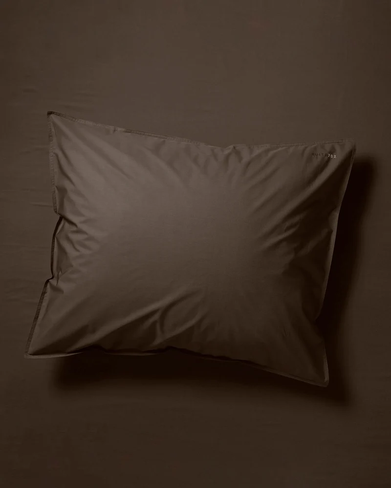 Pillowcase Cotton Coffee Brown
