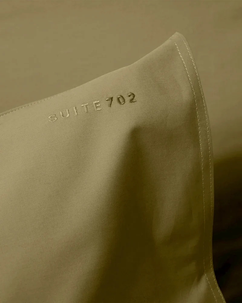 Pillowcase Cotton Olive Green