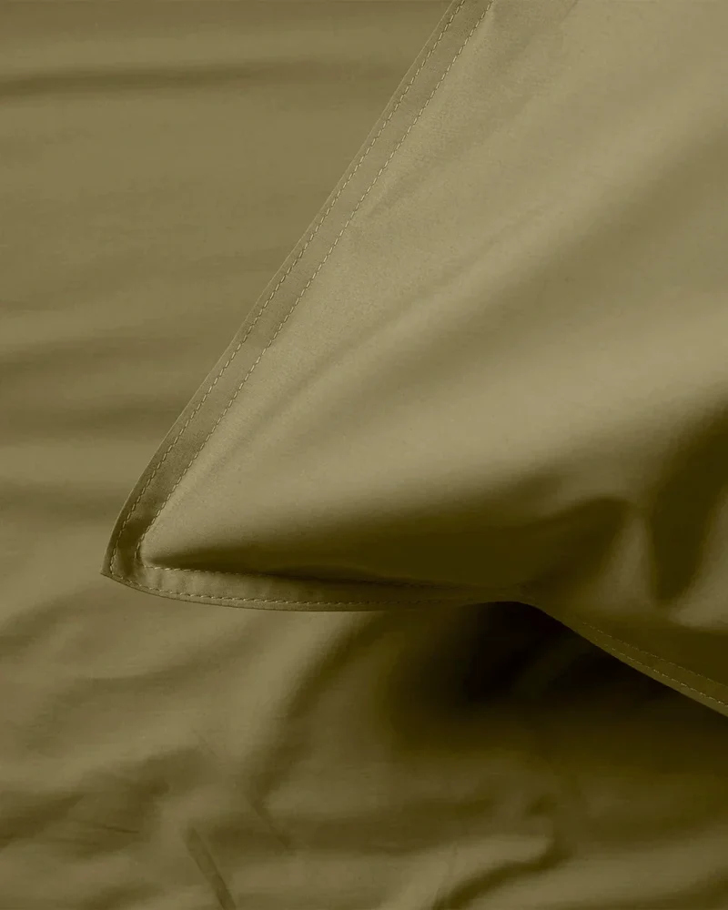 Pillowcase Cotton Olive Green