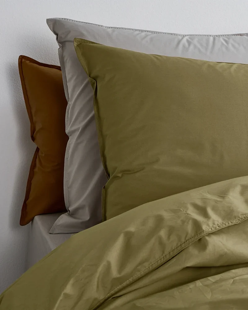 Pillowcase Cotton Olive Green