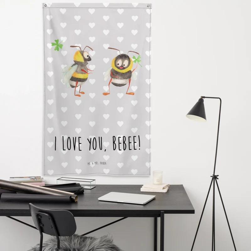 Wandteppich Bienen Paar