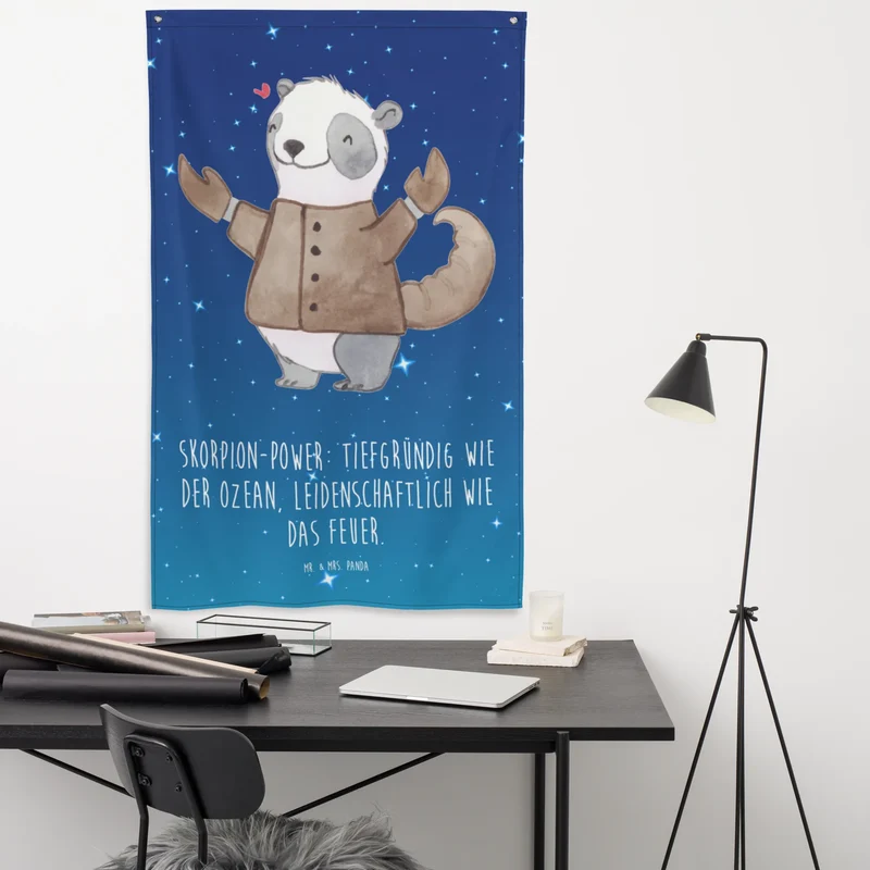 Wandteppich Skorpion Astrologie