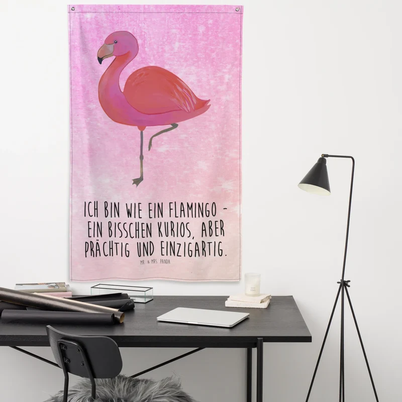Wandteppich Flamingo Classic