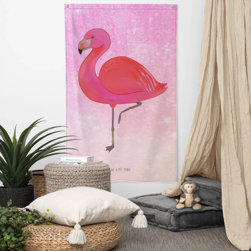 Wandteppich Flamingo Classic