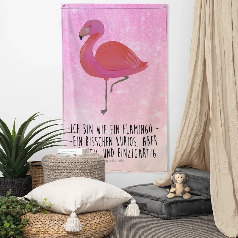 Wandteppich Flamingo Classic