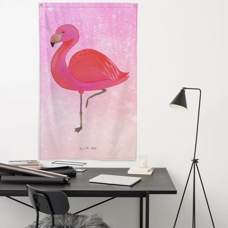 Wandteppich Flamingo Classic