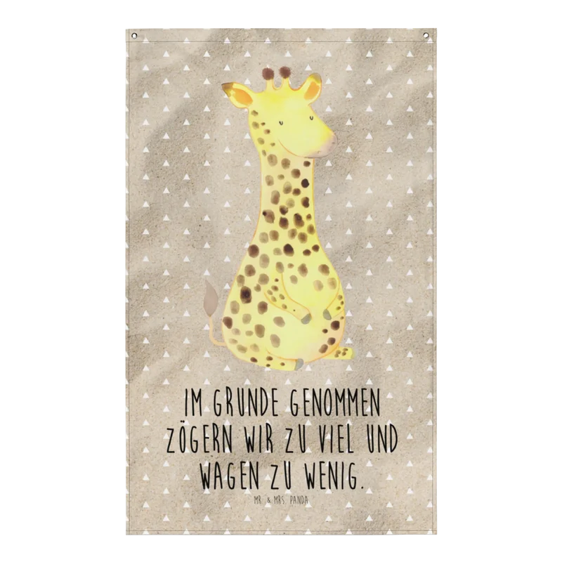 Wandteppich Giraffe Zufrieden