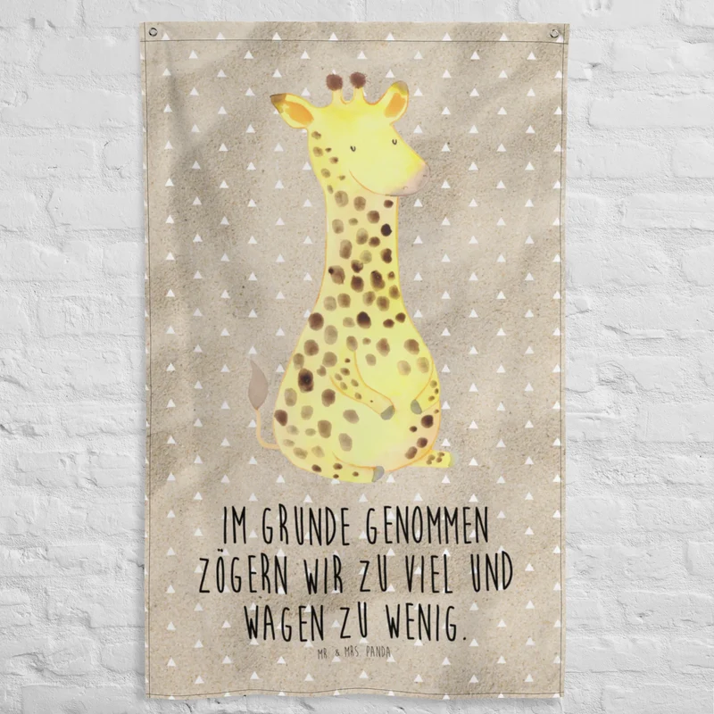 Wandteppich Giraffe Zufrieden
