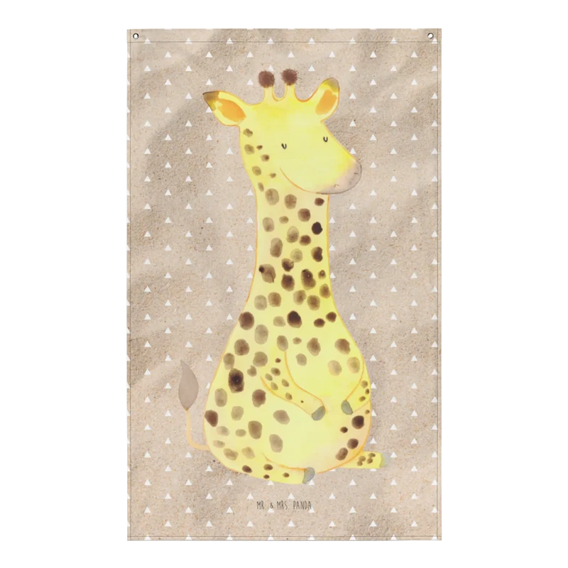 Wandteppich Giraffe Zufrieden